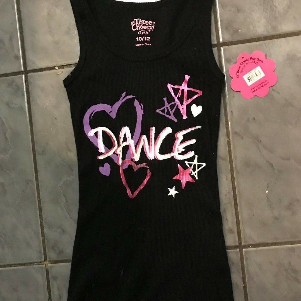 Three Cheers Black Dance Tank Top